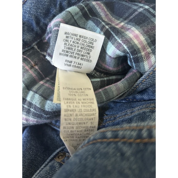 Lands End Jeans Women's Size 18 Tall Flannel Lined Outdoor Camping Casual - Picture 11 of 11